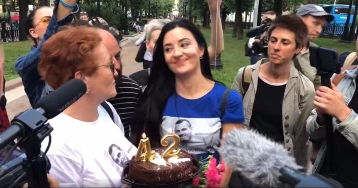 Акція на підтримку Сенцова_Москва