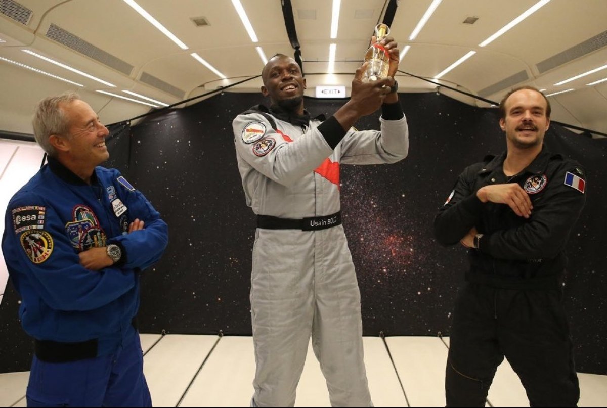 Усейн Болт у невагомості