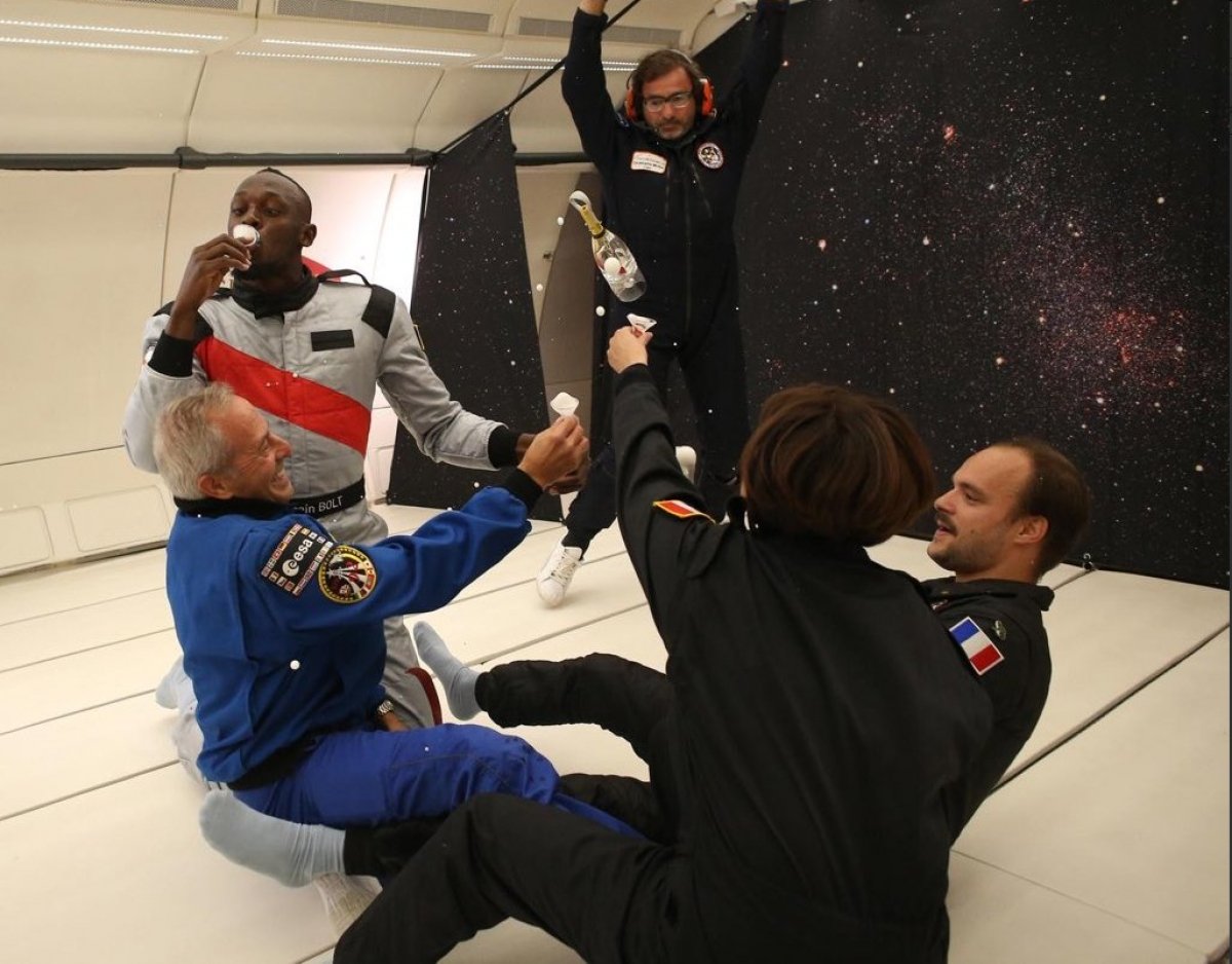 Усейн Болт у невагомості