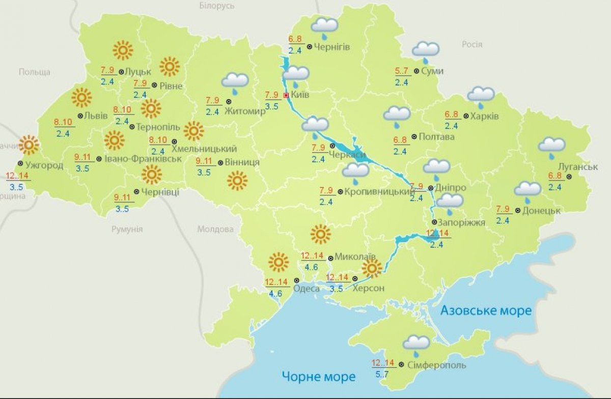 Погода 26 жовтня