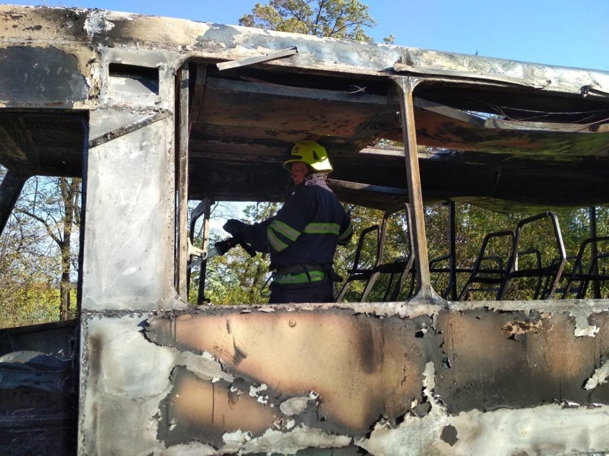 Пожежа в автобусі