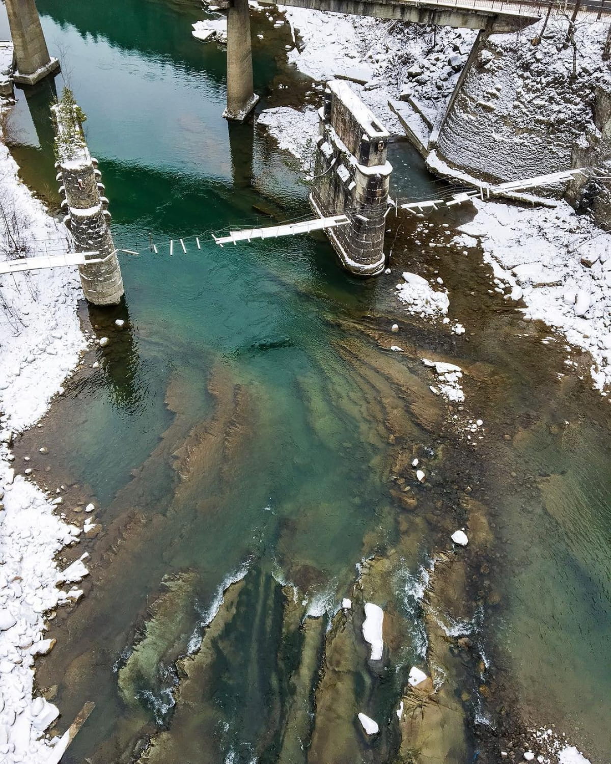 Снег в Карпатах, март 2019
