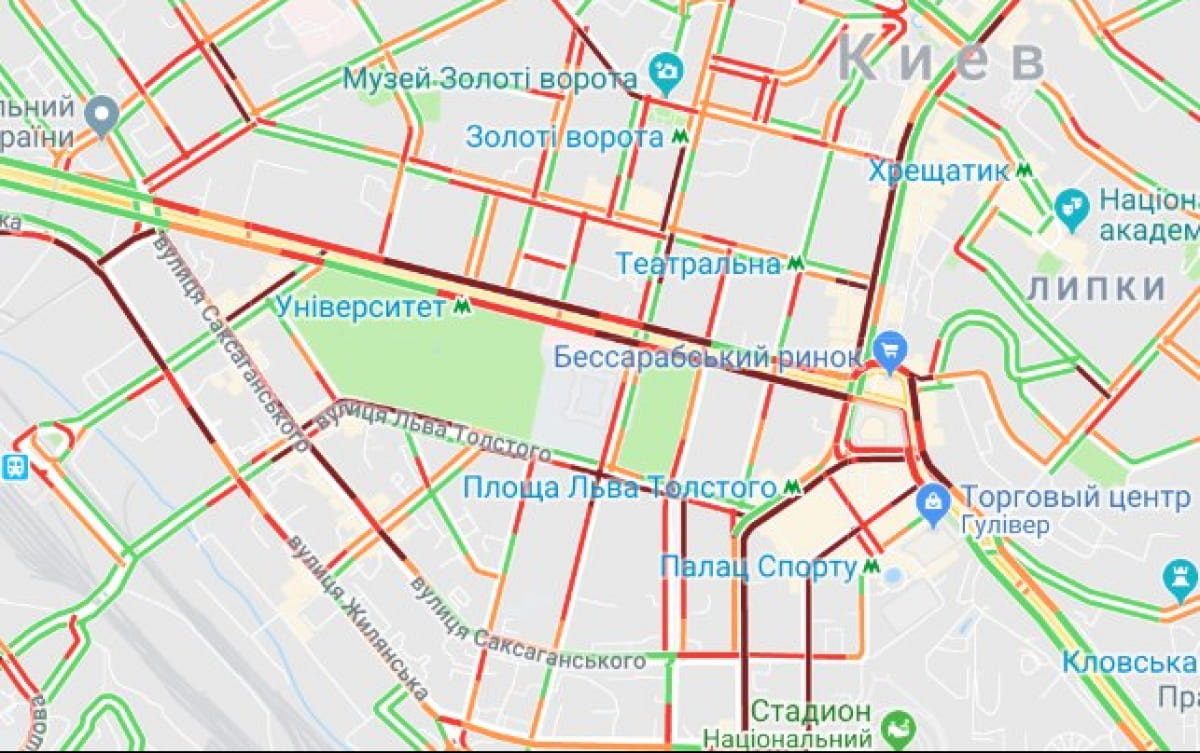 Карта заторів