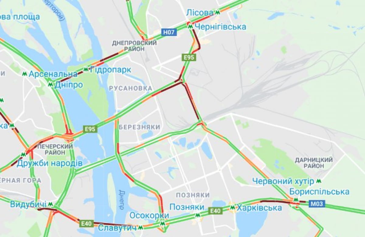Карта заторів