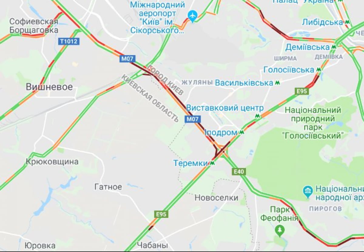 Карта заторів