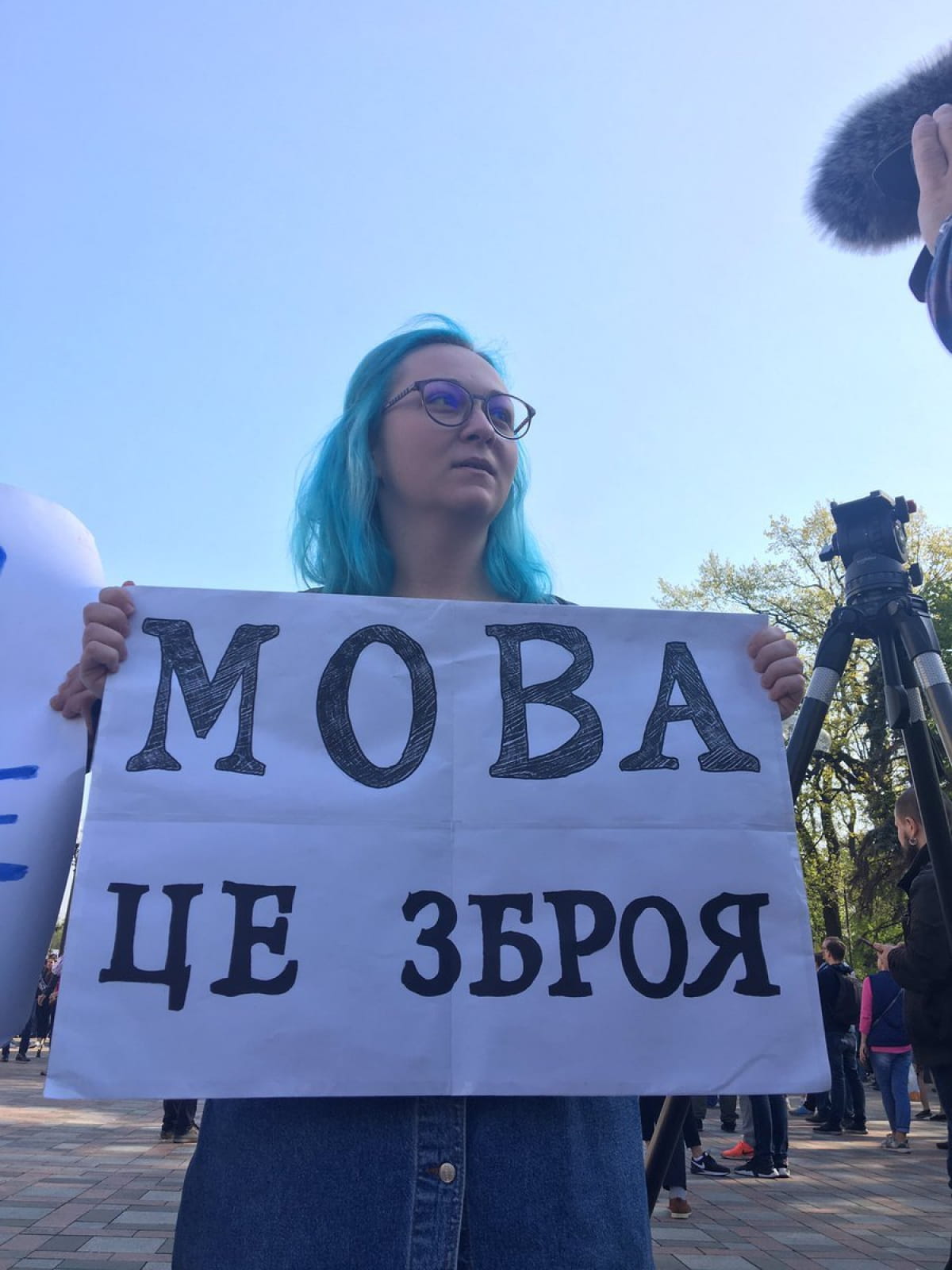 Акция в поддержку закона о языке