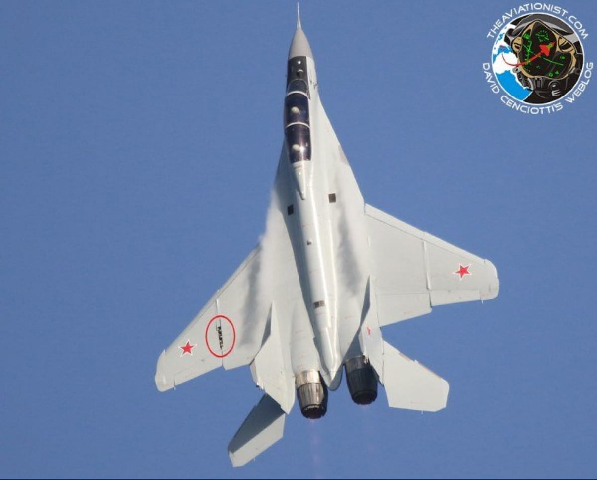 У російського МіГ-35Д відірвався шматок крила