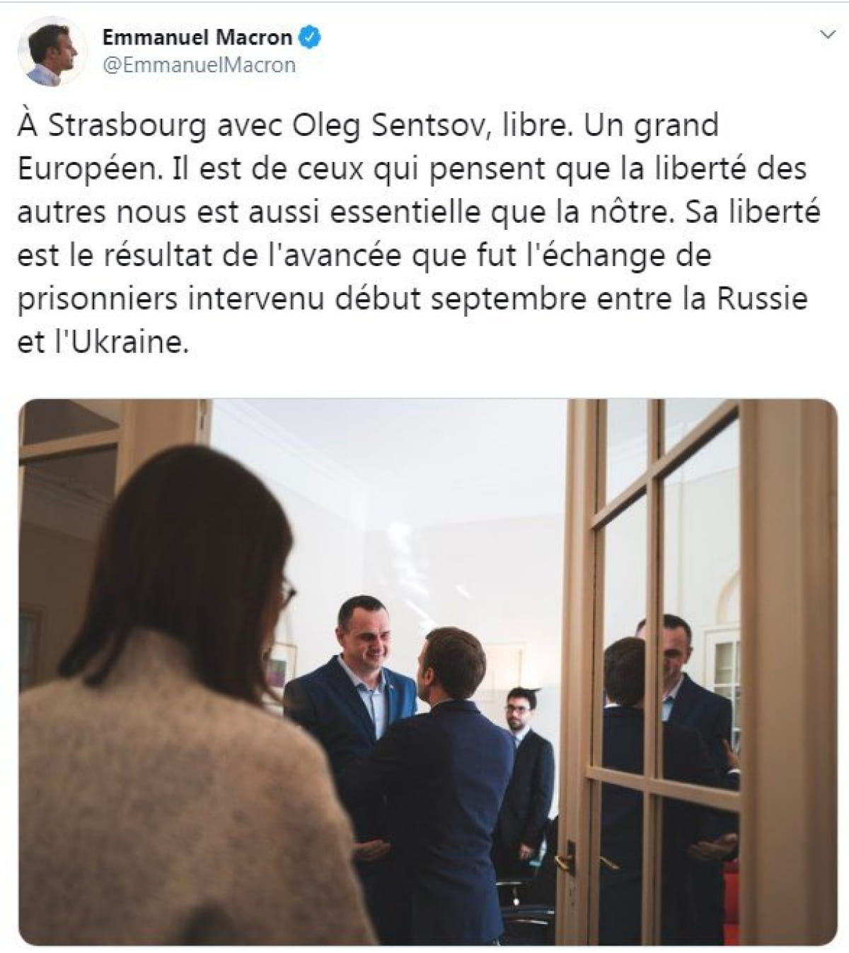 Про зустріч із Олегом Сенцовим