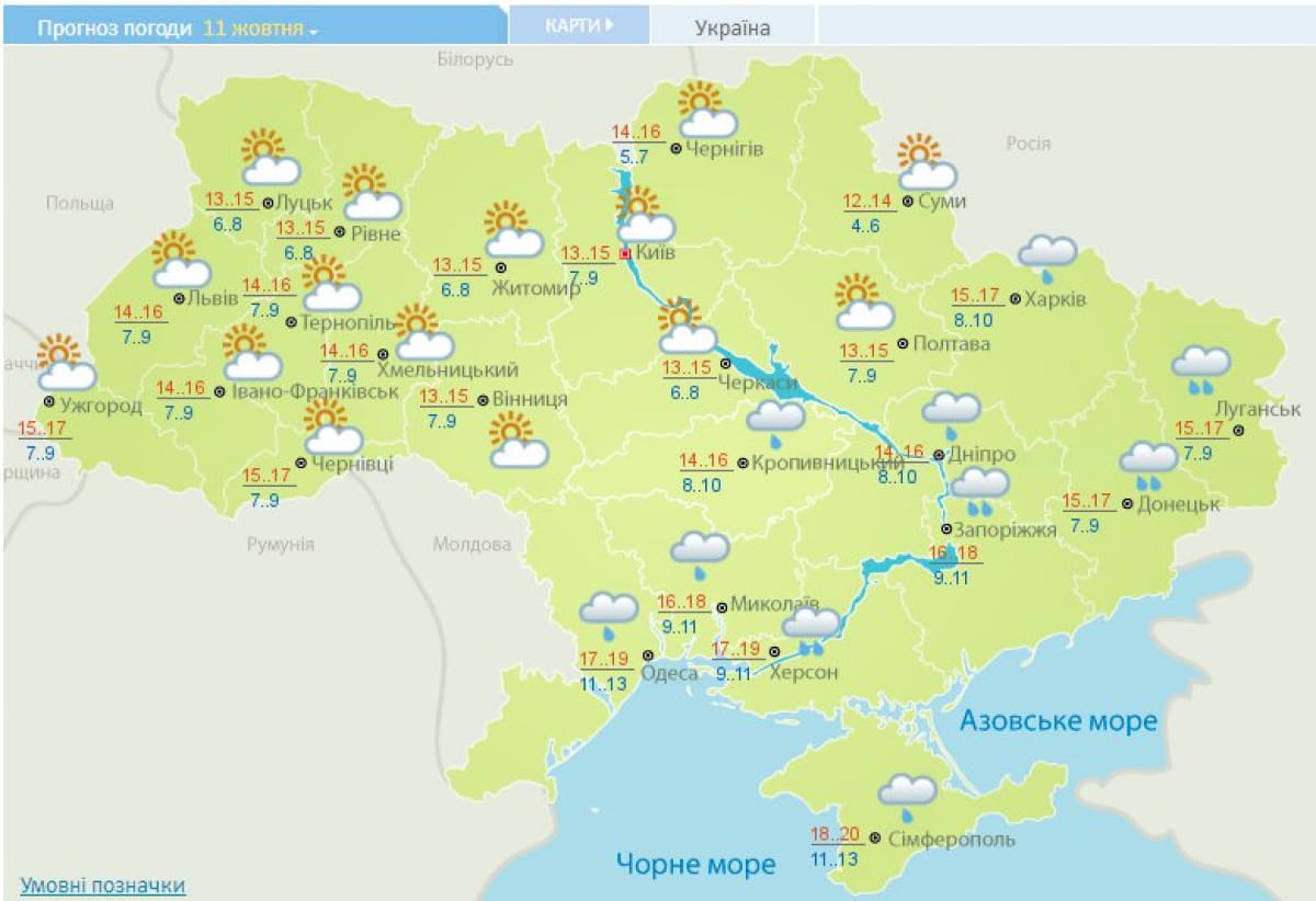 Погода в Україні