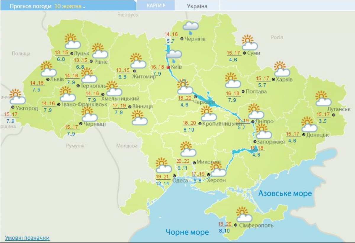 Погода в Україні