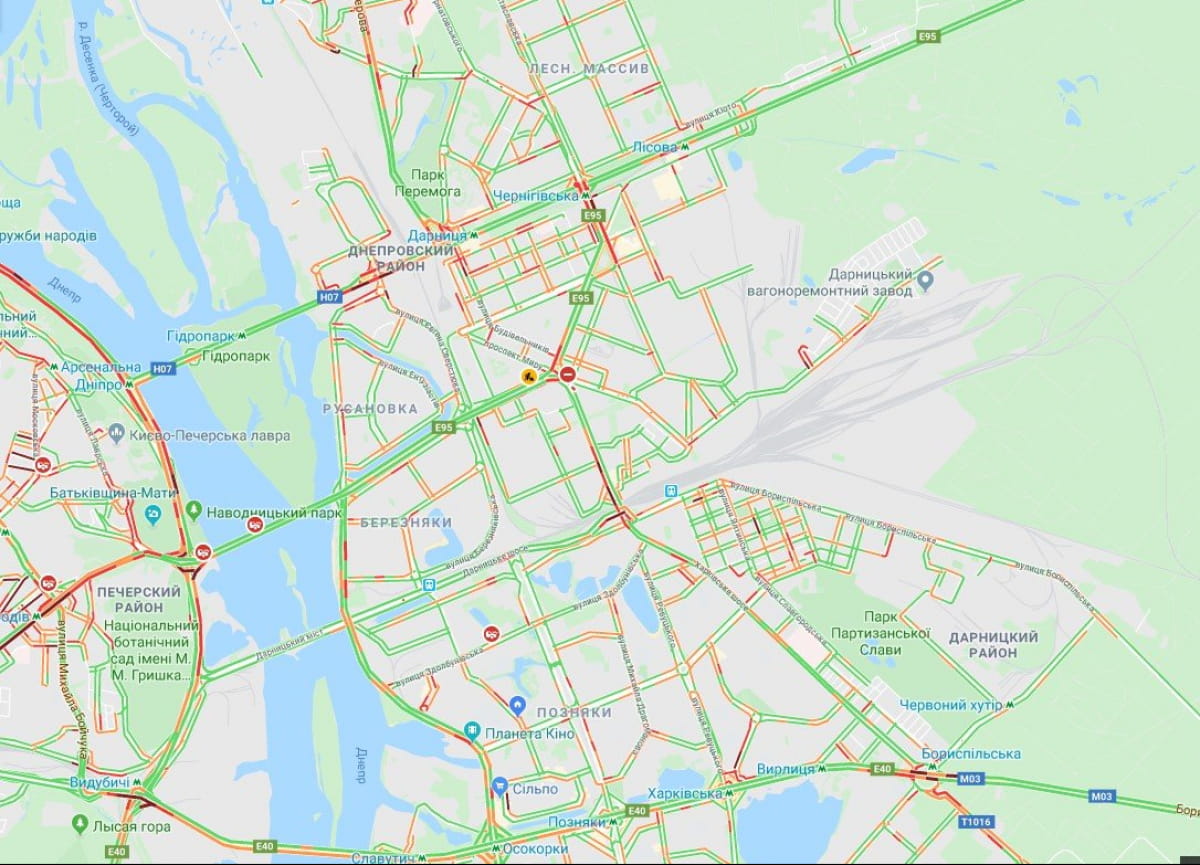 Пробки в Киеве