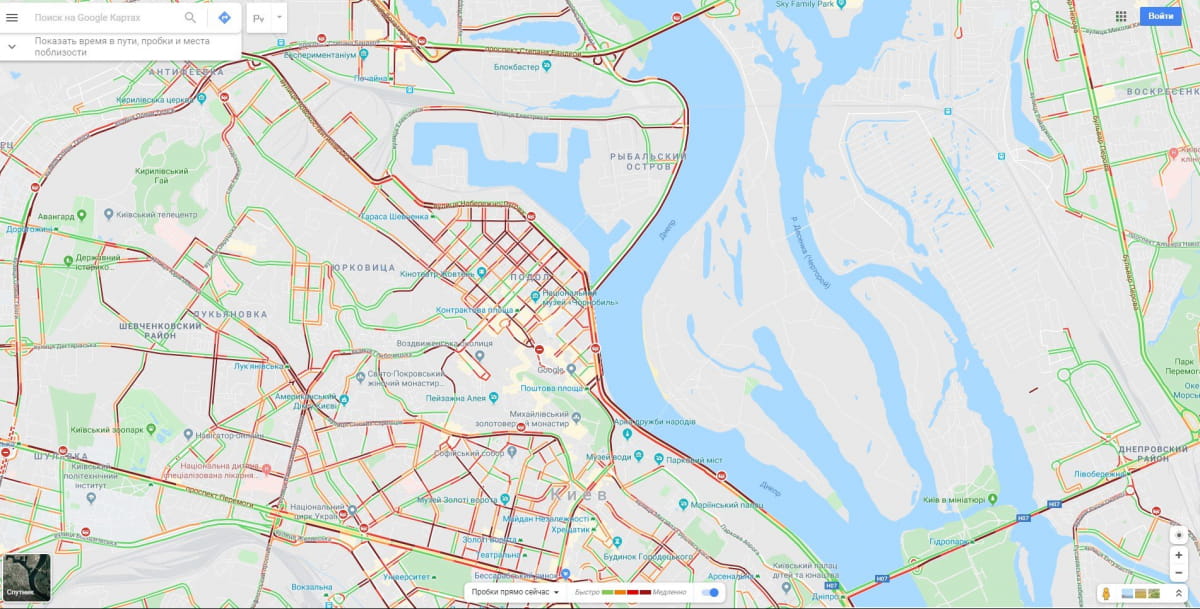 Затори. Київ. 21.11