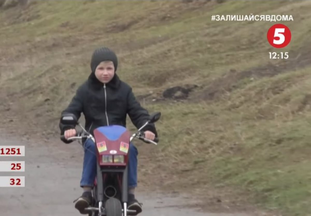 Дитячий байк з бензопили