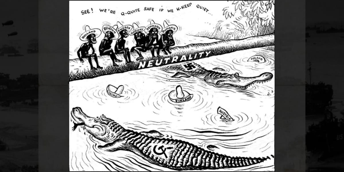 Карикатура з британської газети "Дейлі мейл", 1940 р.