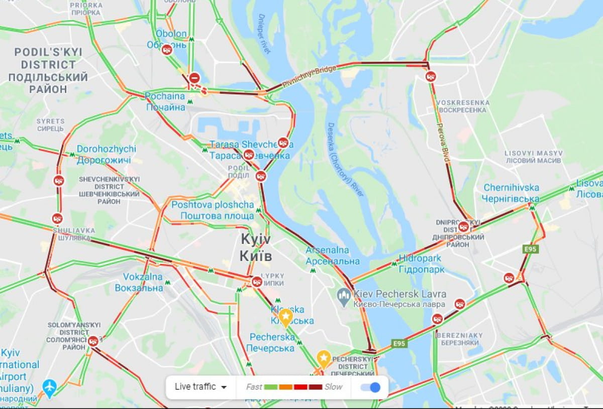 Пробки в Киеве