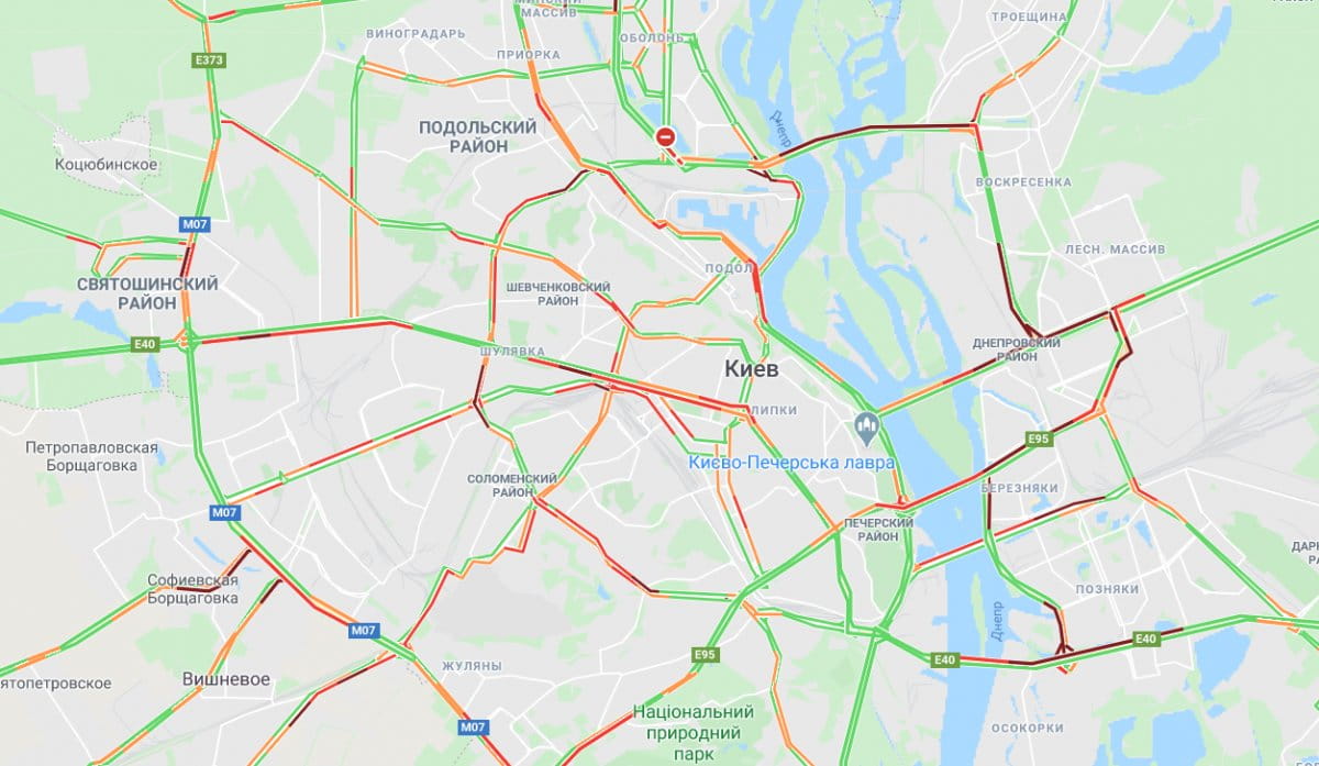 Пробки в Киеве 26.05