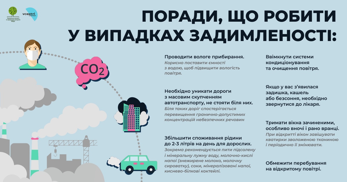 Задымленность воздуха, советы