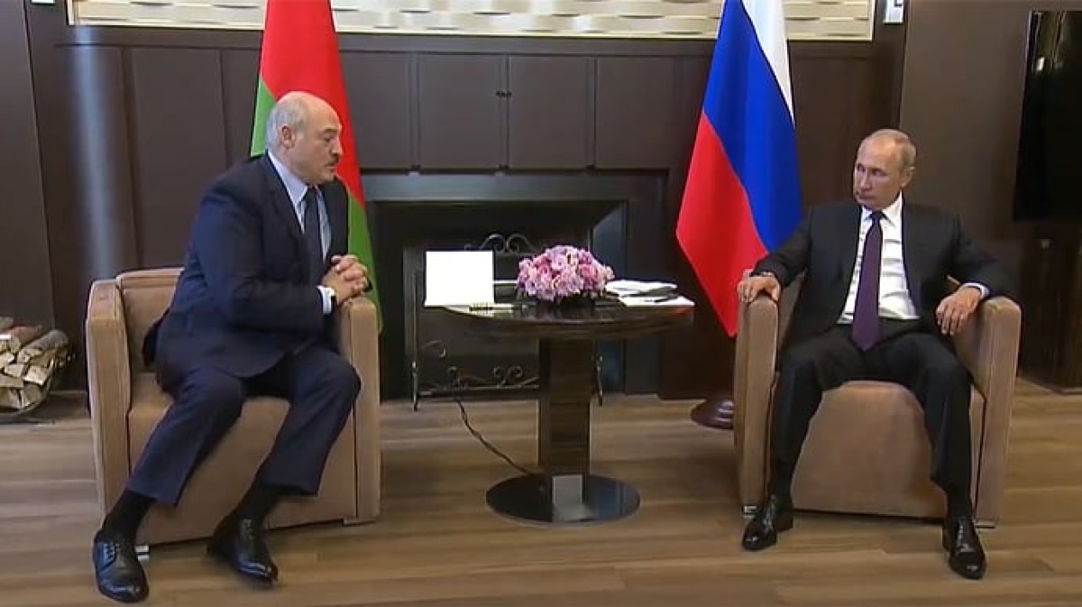 олександр лукашенко та володимир путін