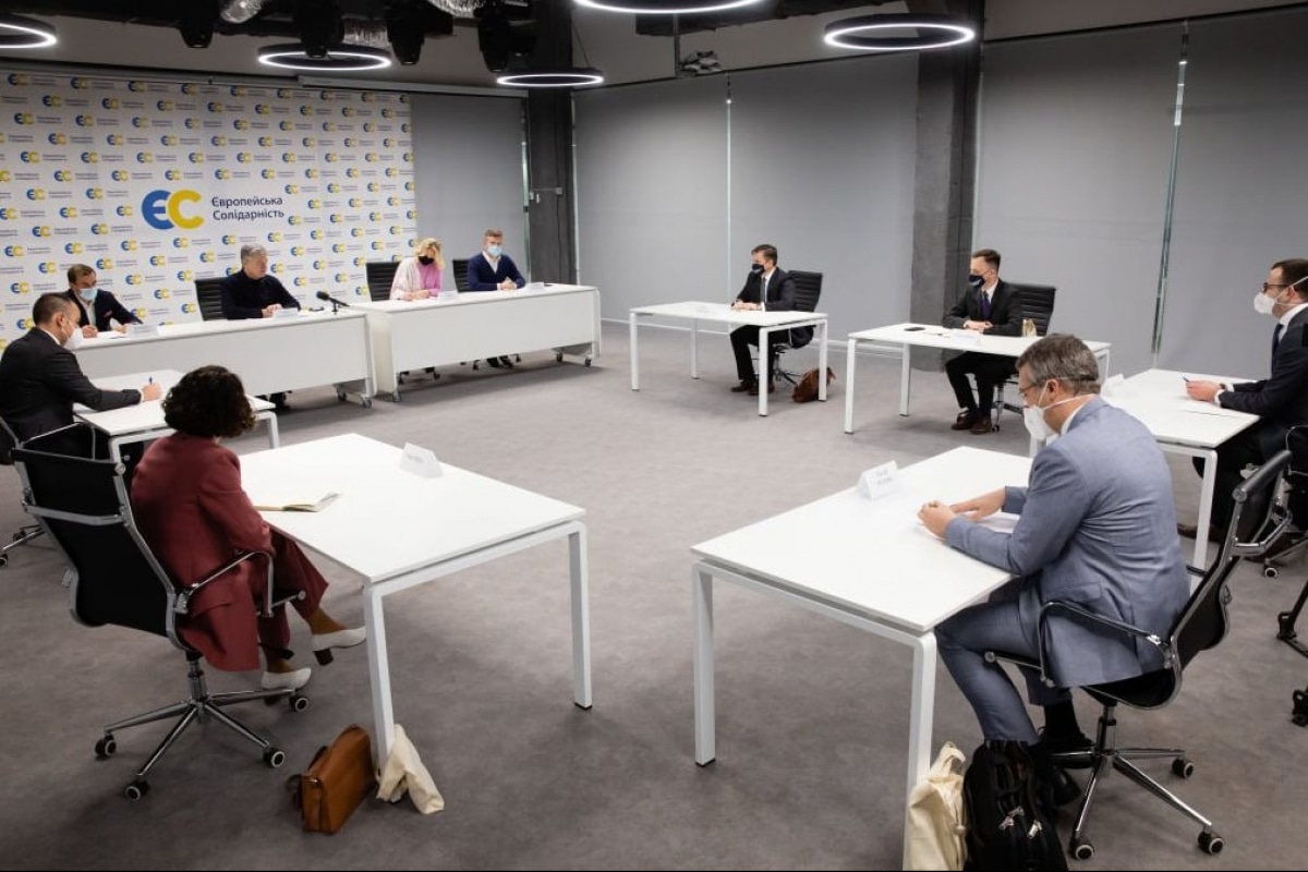 Петр Порошенко с руководством IRI, NDI и KAS