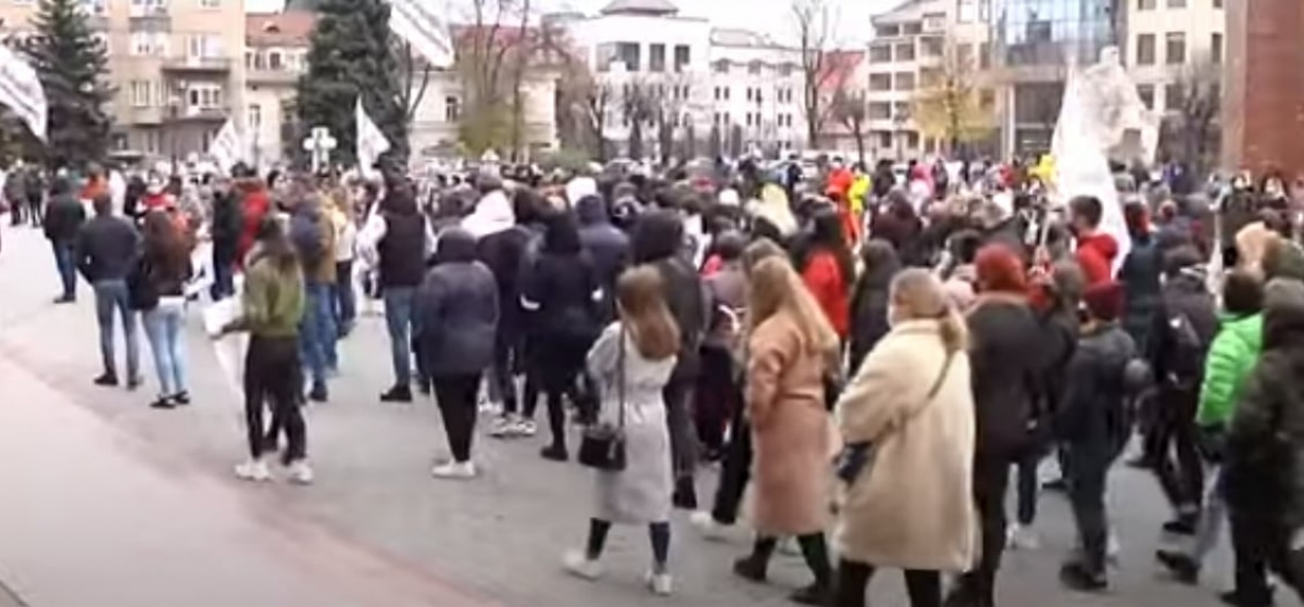 Акція протесту підприємців в Івано-Франківську
