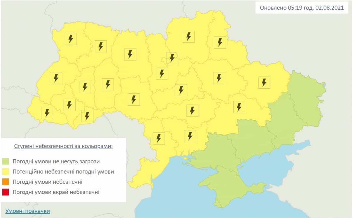 Метеоситуация в Украине