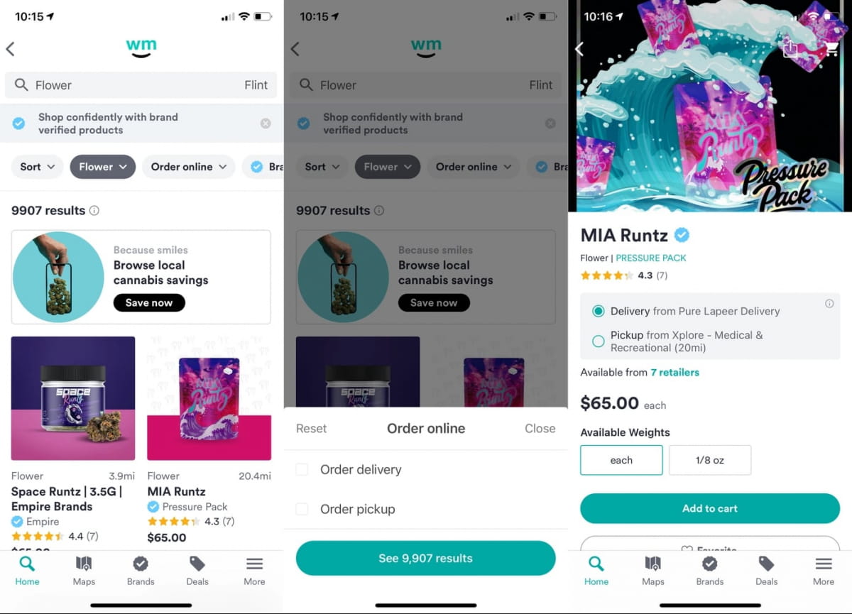Додаток WeedMaps в App Store
