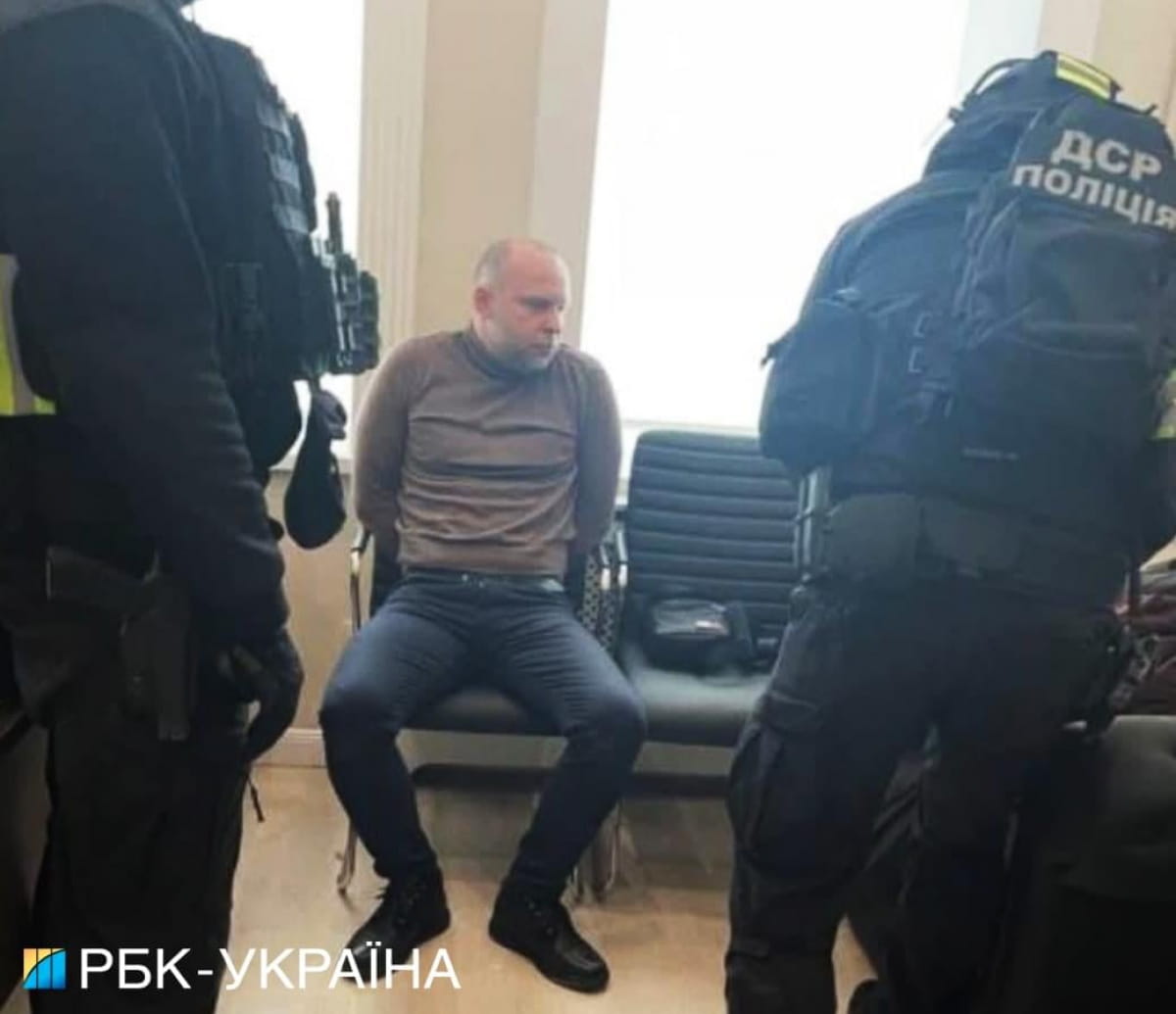 Фото задержания Юрия Голубана