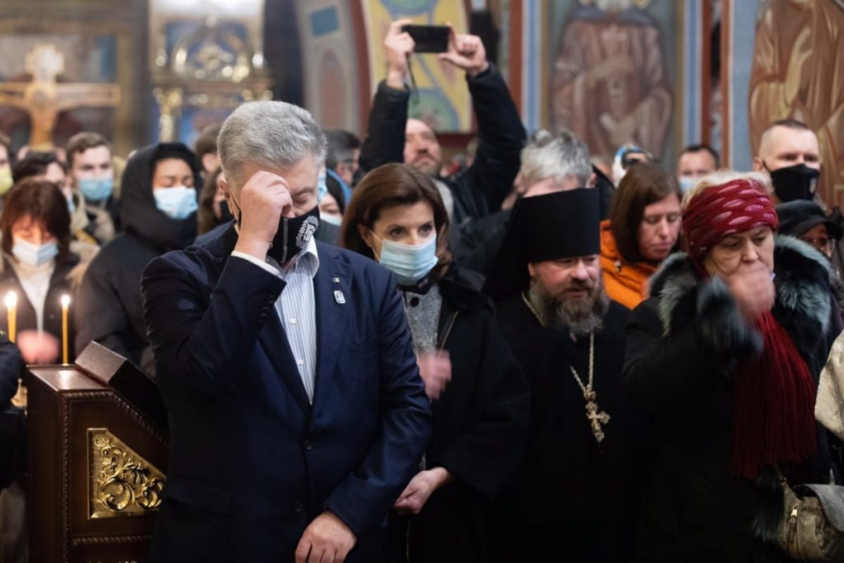 Порошенко в Михайловском златоверхом