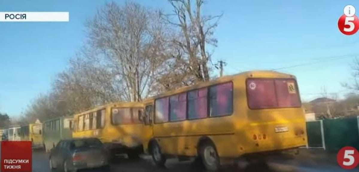 Принудительно эвакуированные жители ОРДЛО ночевали в автобусах