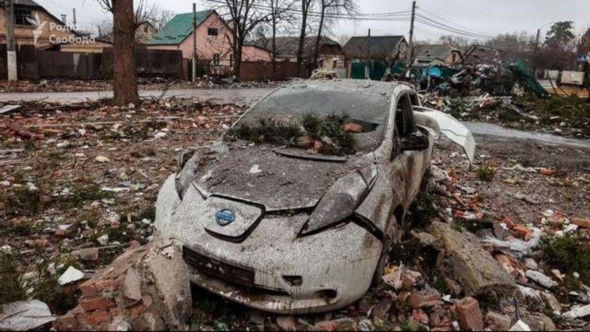 Зруйнований Ірпінь