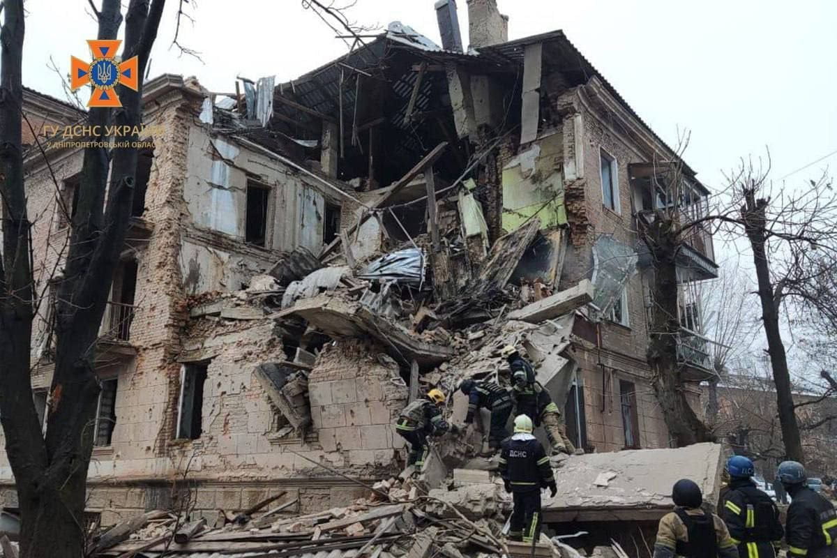 Разрушенный дом в Кривом Роге