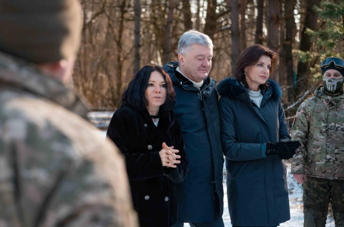 Вікторія Сюмар, Петро Порошенко, Марина Порошенко та українські захисники