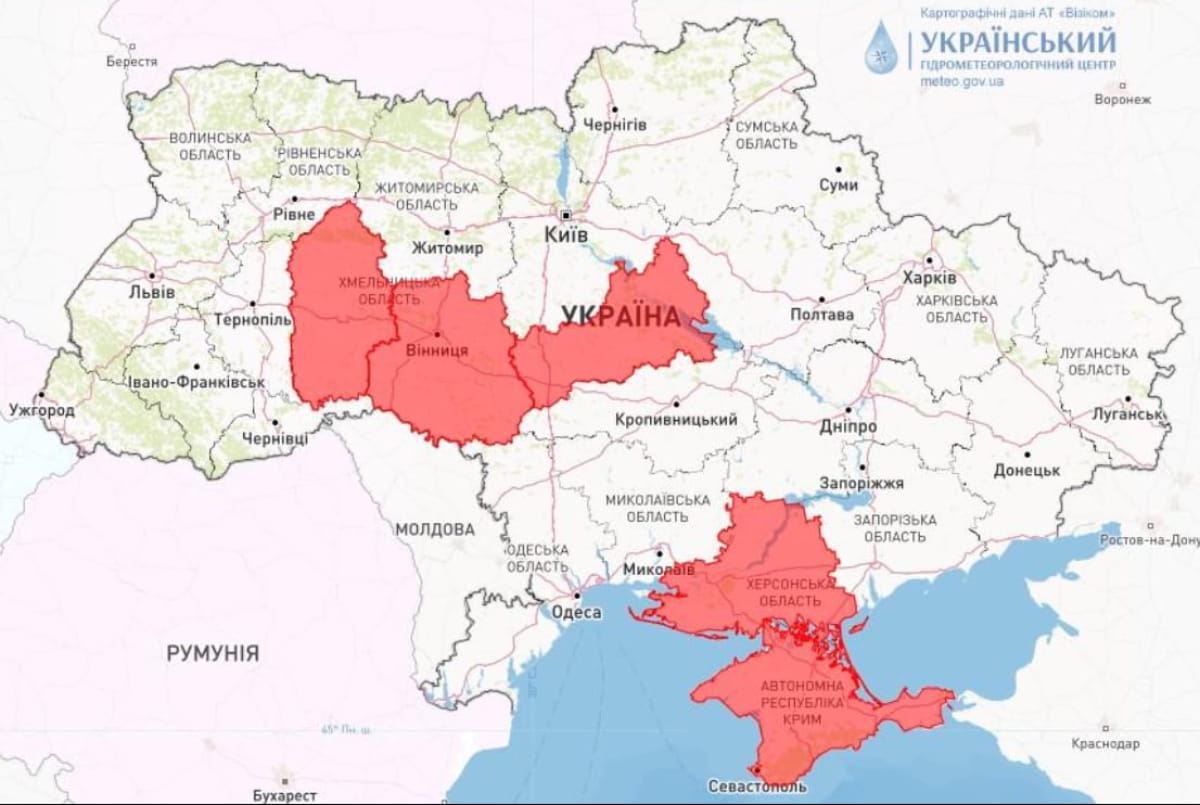 Пожежна небезпека в Україні 29 та 30 червня