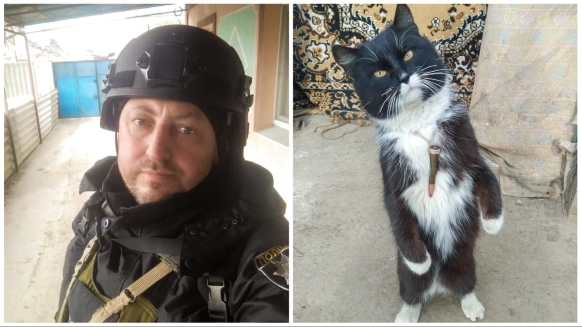 Юрий Душак и кот