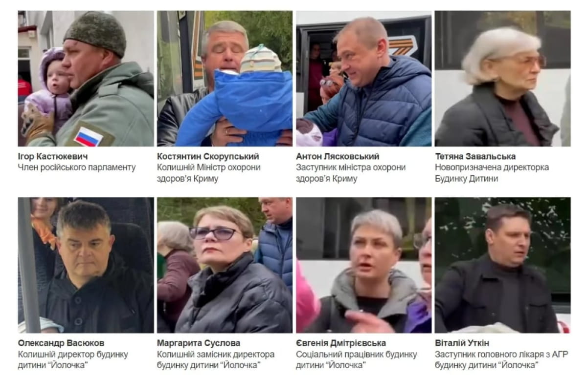 Причетні до викрадення українських дітей
