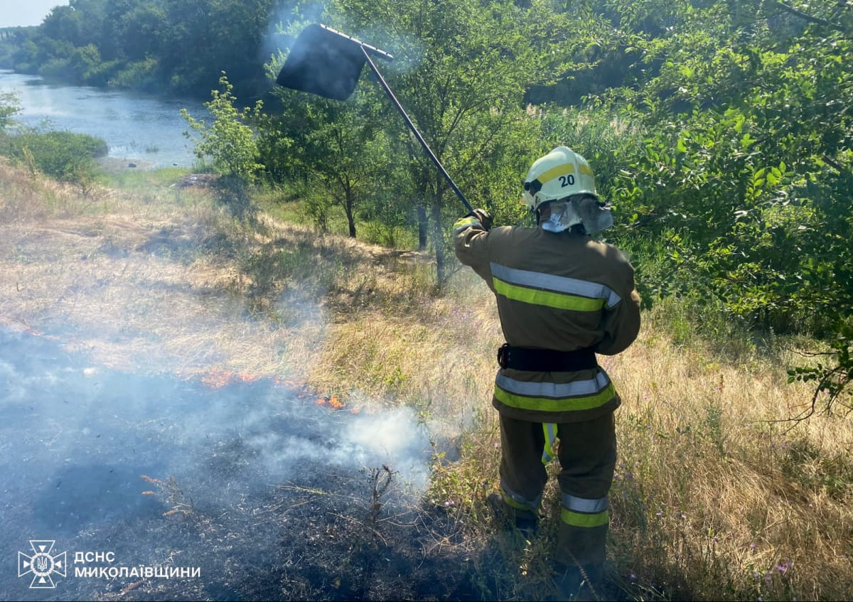 Пожары в Николаевской области