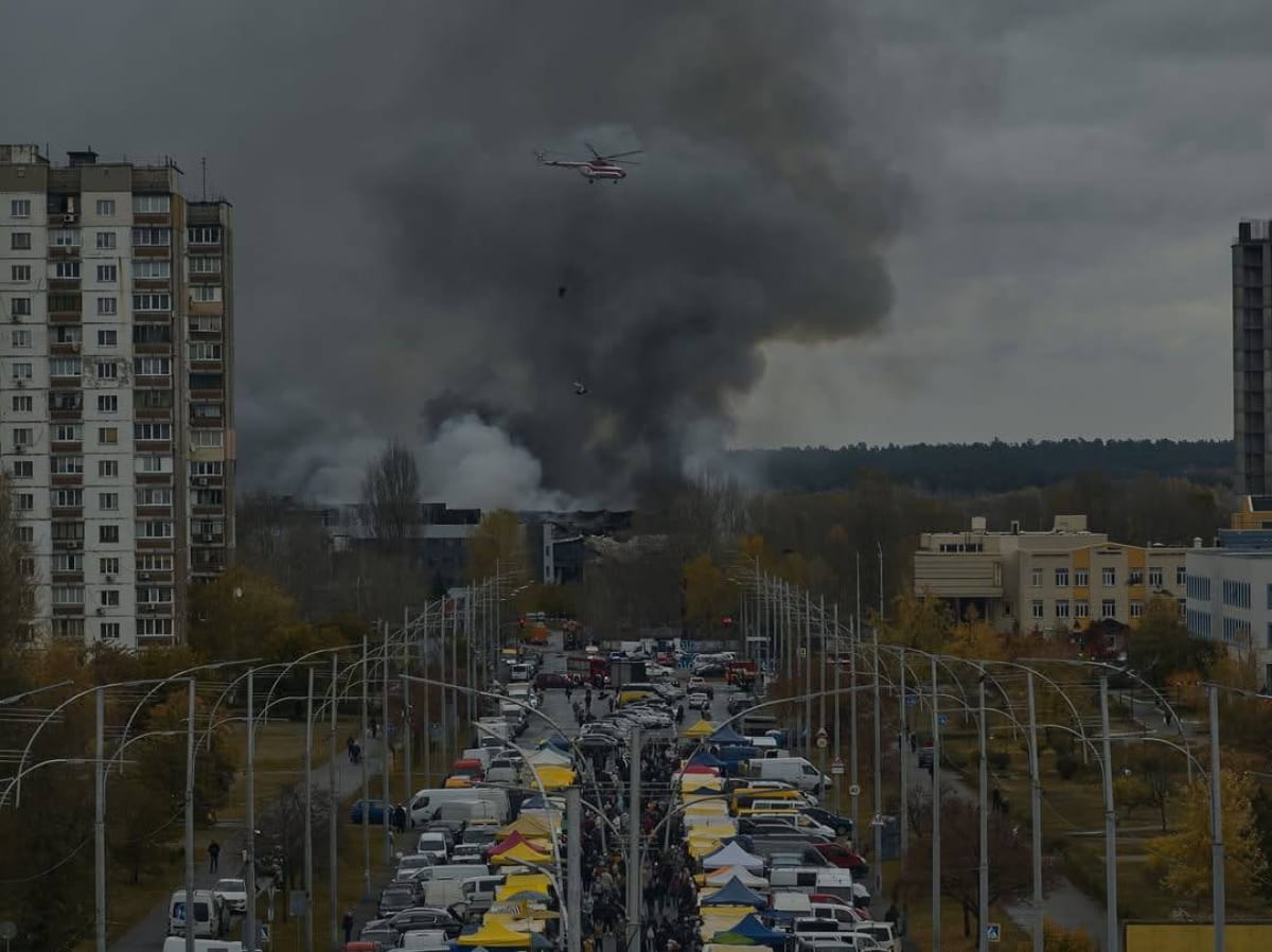 Наслідки обстрілу Києва