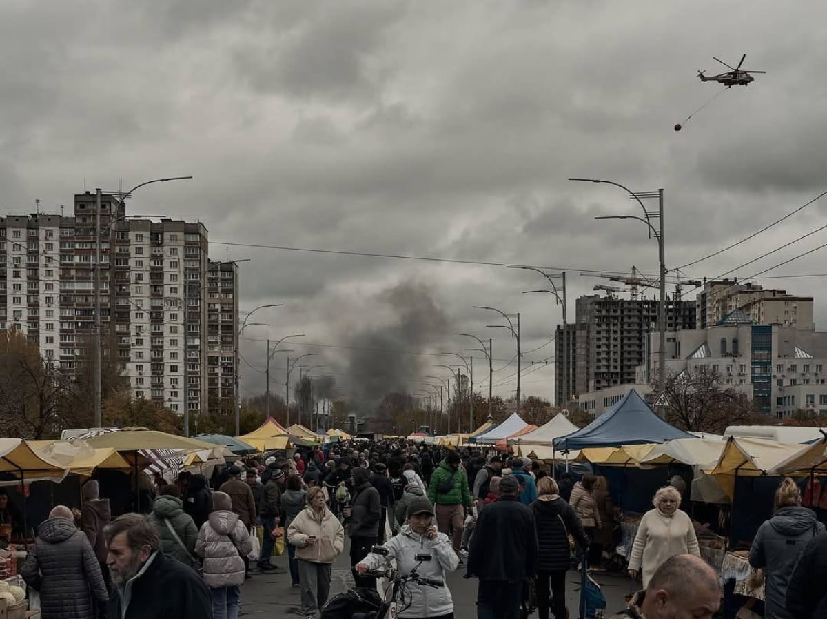 Наслідки обстрілу Києва