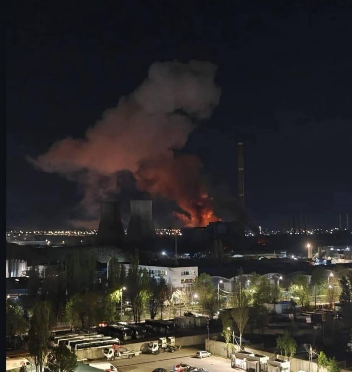 У Бухаресті горіла ТЕЦ: пожежа почалася з трансформаторів