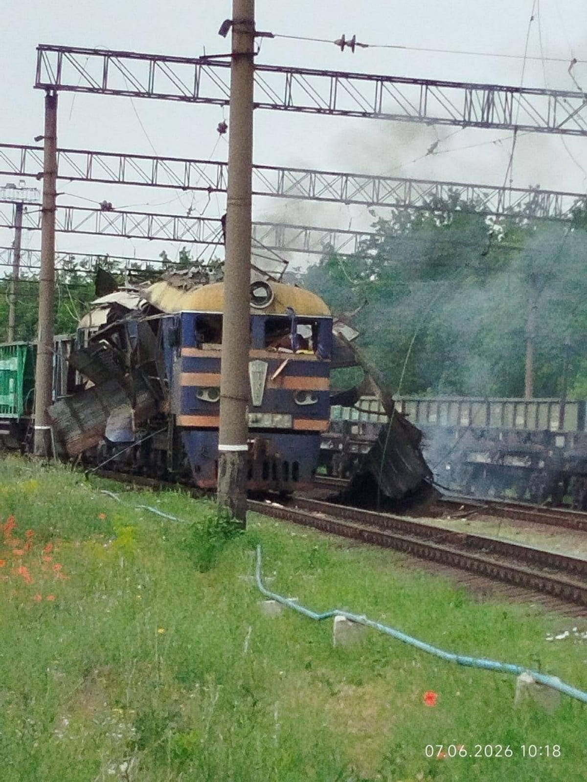 У Запоріжжі дрон рф знов атакував залізничний транспорт